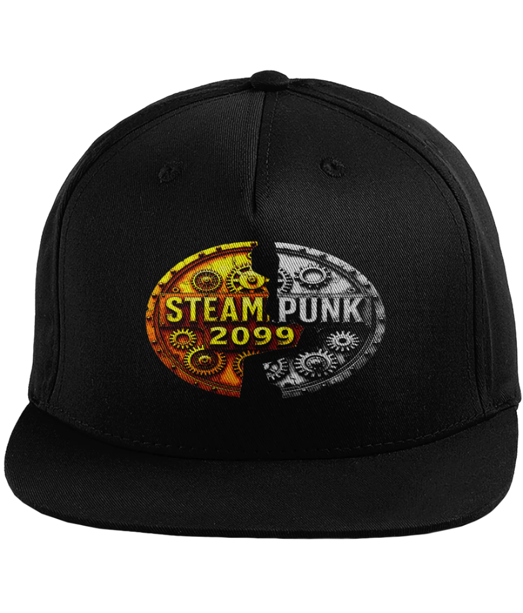 Snapback Rapper Cap #001 Steampunk 2099- silver/gold logo