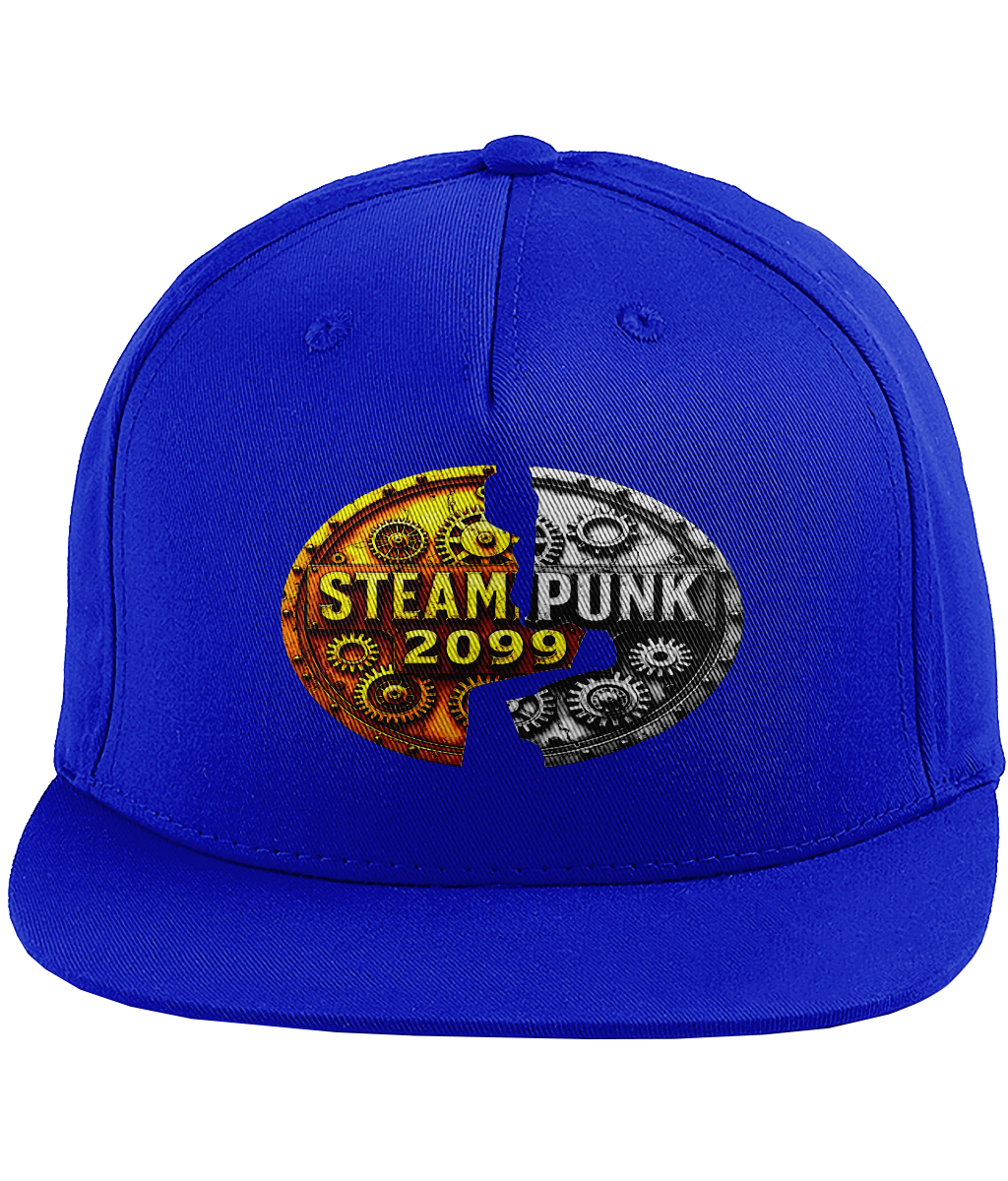 Snapback Rapper Cap #001 Steampunk 2099- silver/gold logo