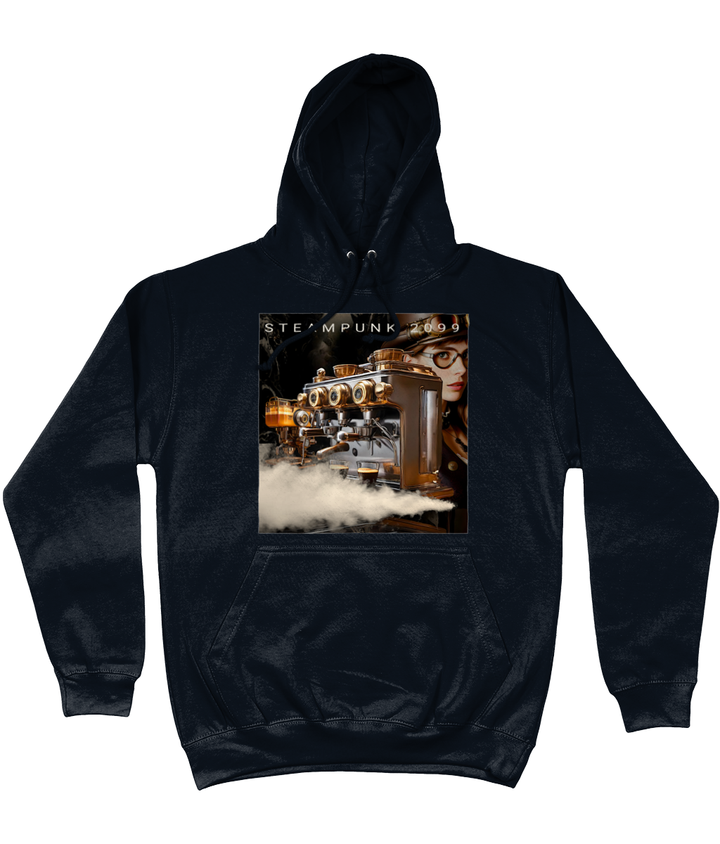 College Hoodie - AWDis STEAMPUNK 2099 Series - Steampresso machine 001