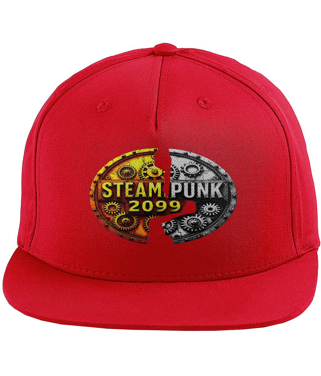 Snapback Rapper Cap #001 Steampunk 2099- silver/gold logo