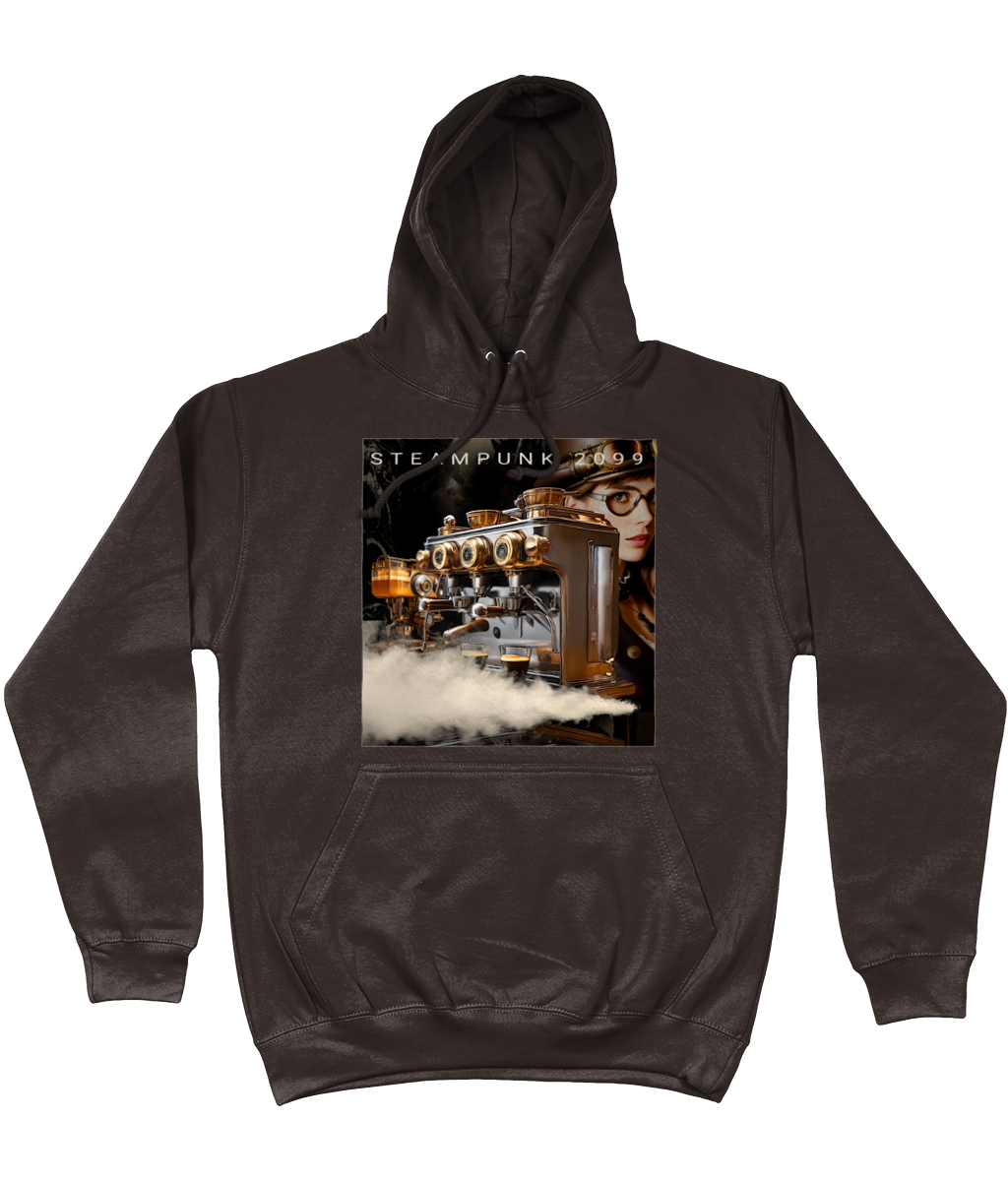 College Hoodie - AWDis STEAMPUNK 2099 Series - Steampresso machine 001