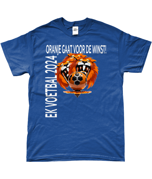 SoftStyle T-Shirt - ORANJE GAAT VOOR DE WINST! Royal Blue.