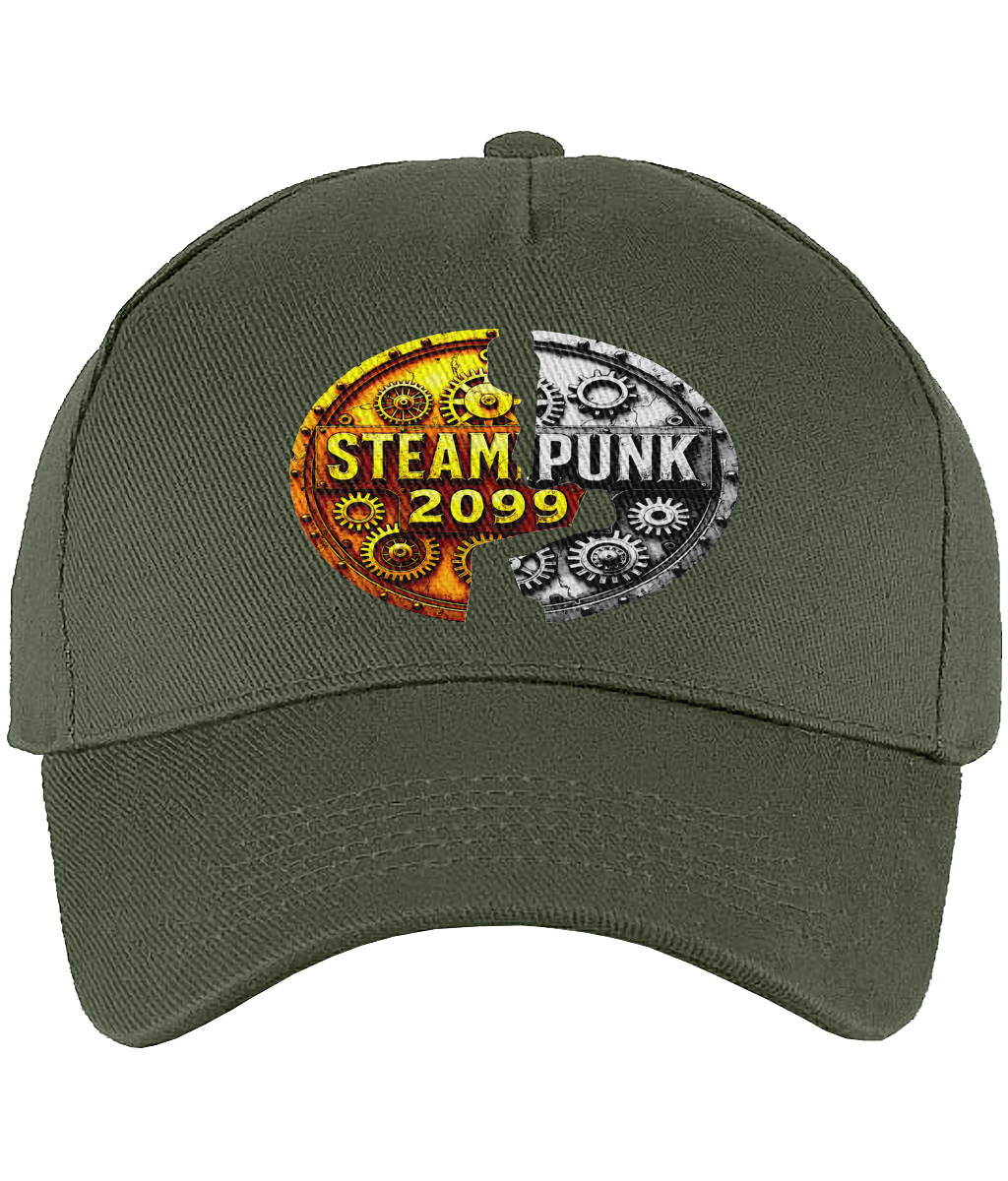 Ultimate 5 Panel Cap #001 Steampunk 2099- silver/gold logo