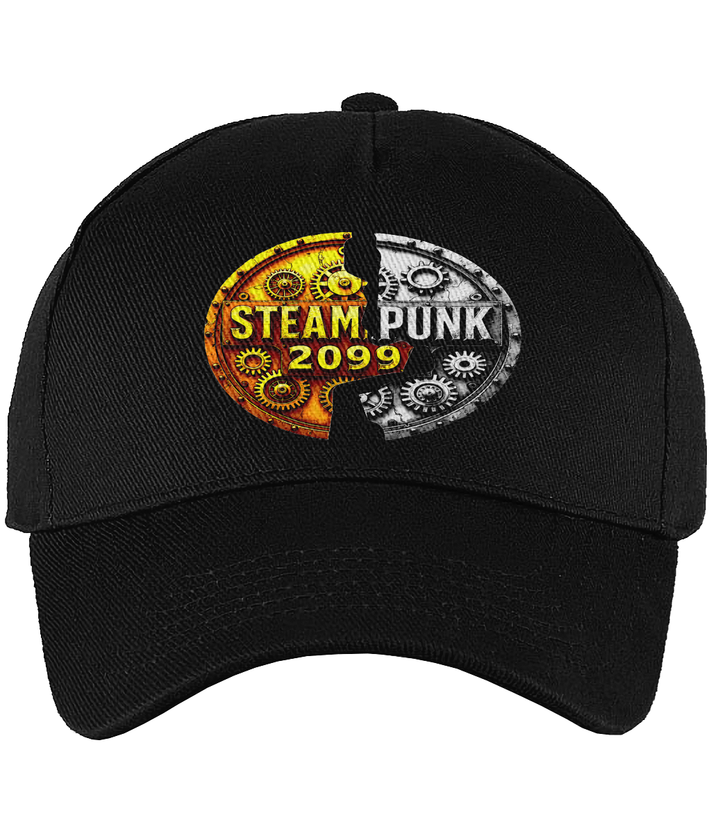 Ultimate 5 Panel Cap #001 Steampunk 2099- silver/gold logo