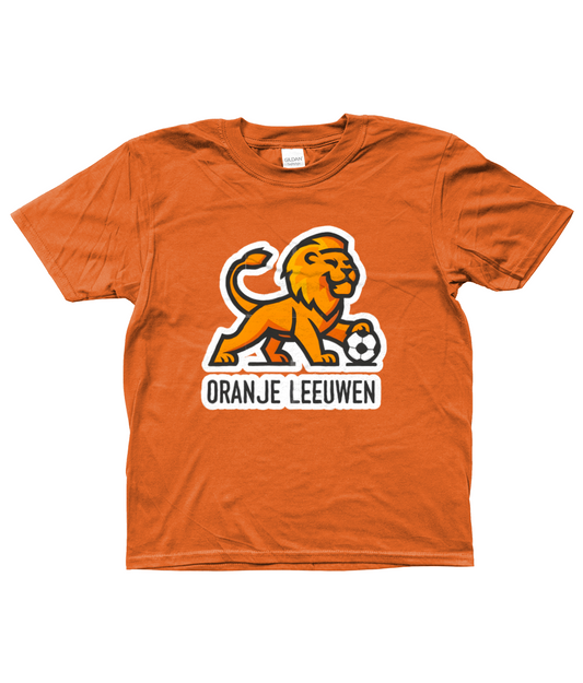 SoftStyle Kids T-Shirt-Oranje Leeuwen