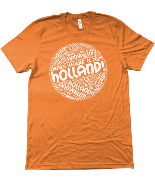 T-Shirt - unisex, HOLLAND! White/ Rounded.