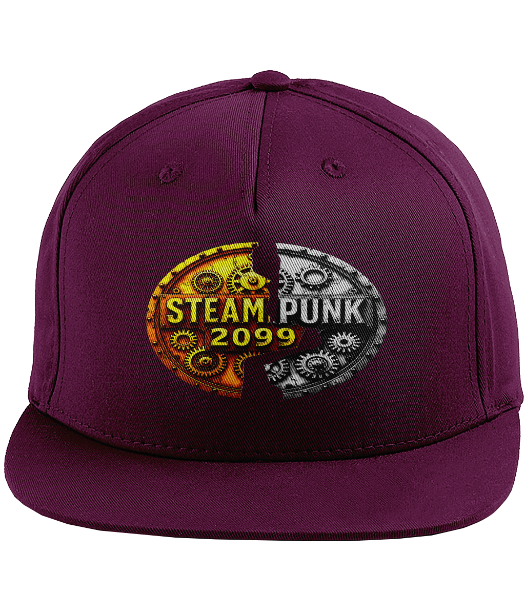 Snapback Rapper Cap #001 Steampunk 2099- silver/gold logo